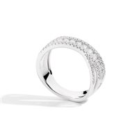 Ring Recarlo Woman Decò in White Gold Diamante 0.64 Ct R10FM001/060-14 - R10FM001/060-14
